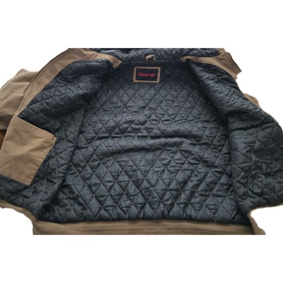 Vintage Official Snap-On Tools Quilted Canvas Jacket Mens Size 2XL Embroidered - Picture 12 of 16
